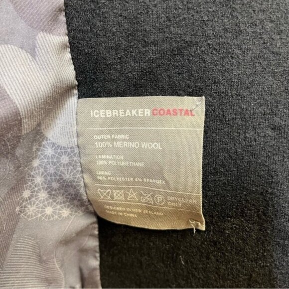 Icebreaker Coastal Mayfair 100% Merino Wool Jacket Women Size Small - Picture 8 of 9
